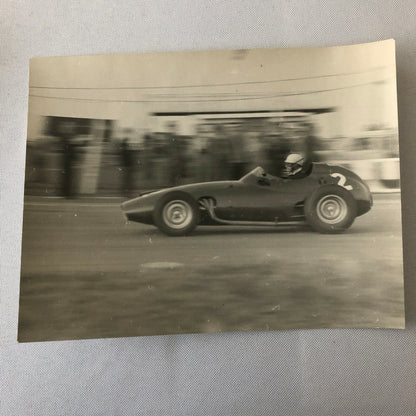 Vintage Racing Car Driver Photo Photograph Print 