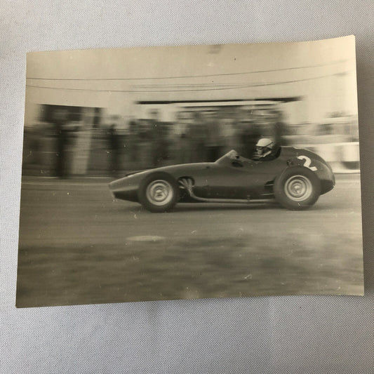 Vintage Racing Car Driver Photo Photograph Print 