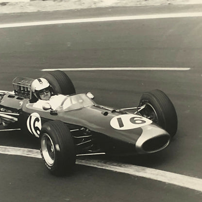 Vintage Racing Photo Photograph Denny Hulme French Grand Prix 1965 Goodyear 