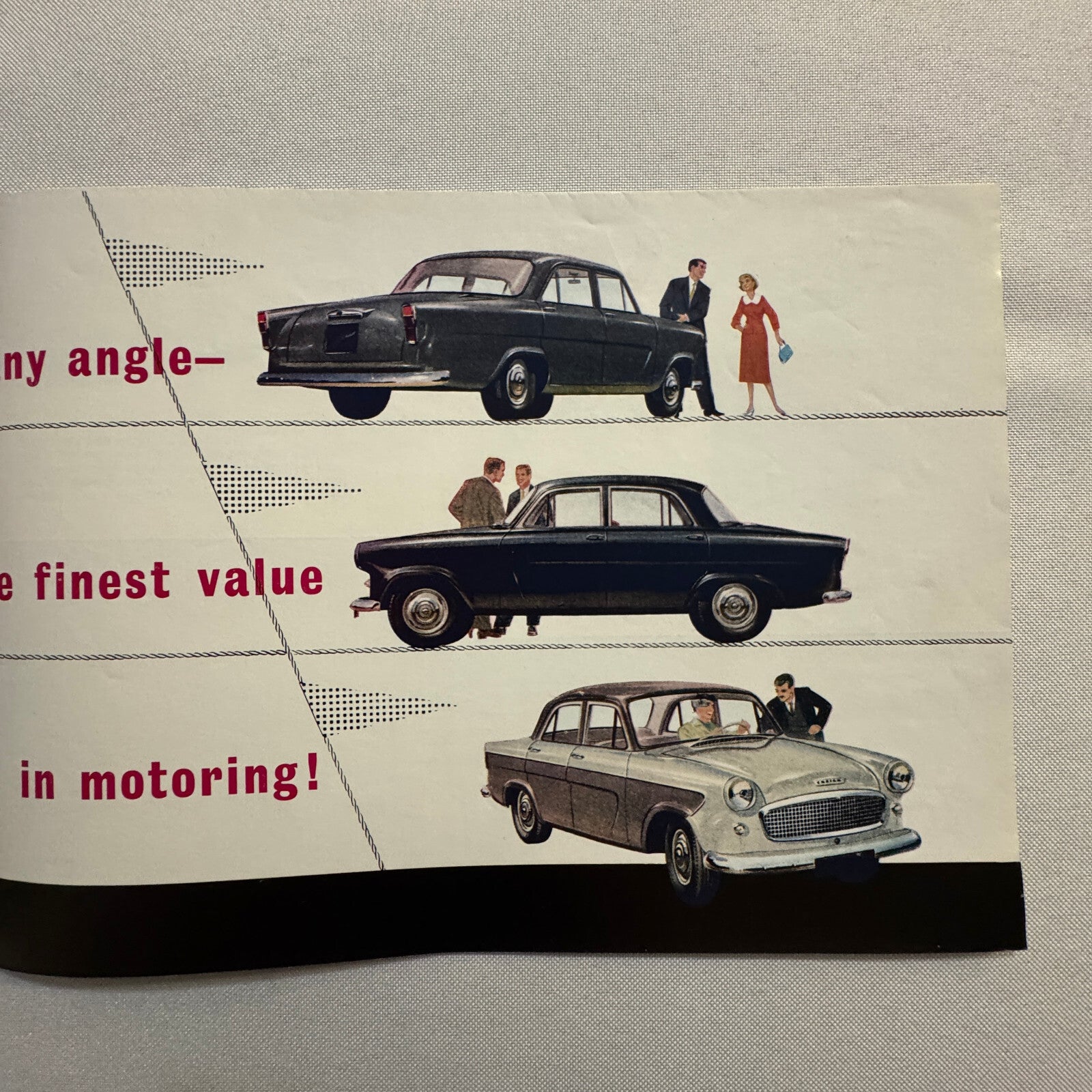 Standard Ensign Car Sales Brochure Catalog Vintage Advertising