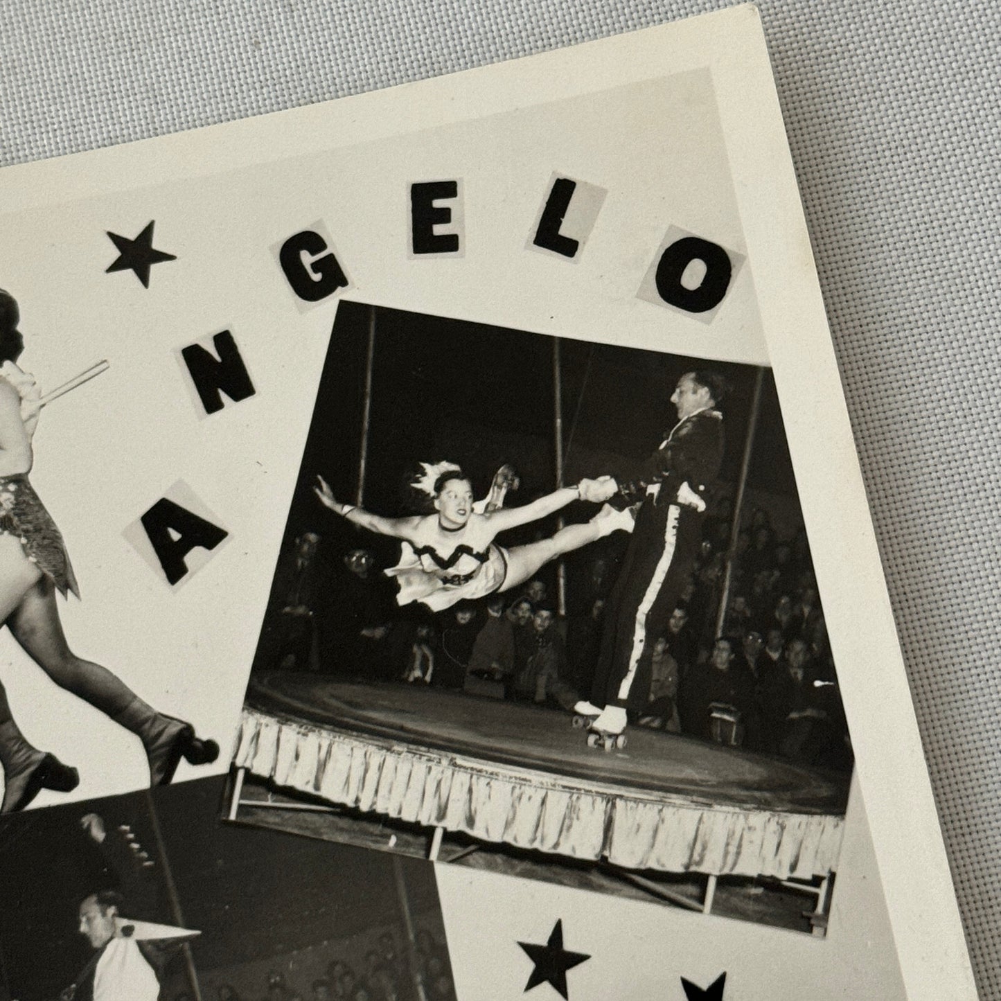 Vintage Rollerskating Roller Skate Act Photo Photograph Lauren and Angelo