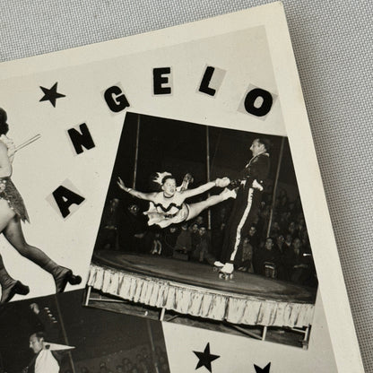 Vintage Rollerskating Roller Skate Act Photo Photograph Lauren and Angelo