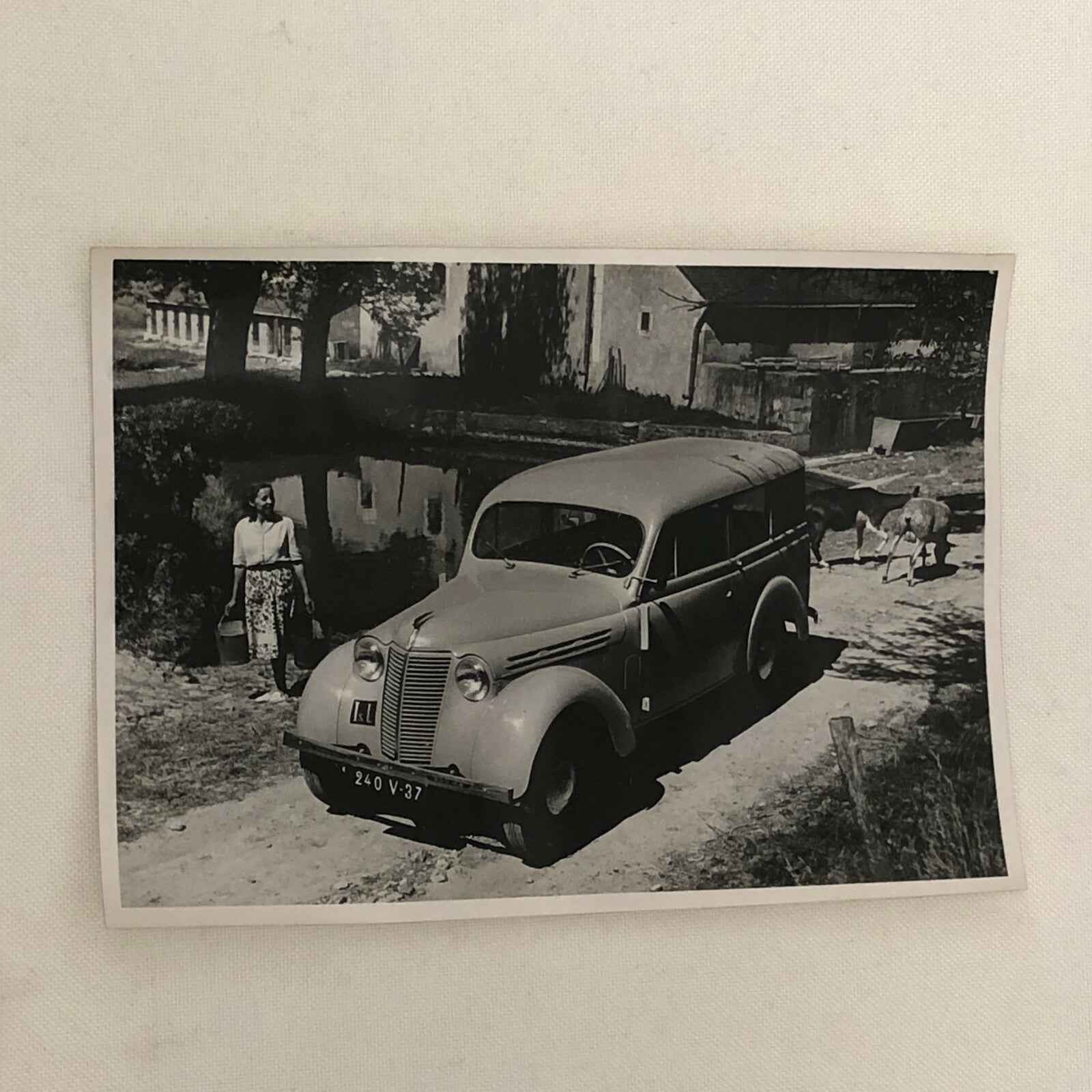 Vintage Renault Juvaquatre 300 KG Brake Factory Press Photo Photograph