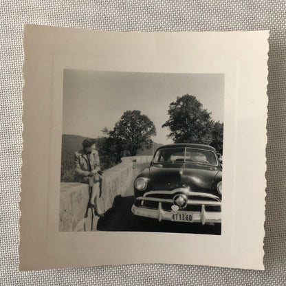 Vintage Ford Car Automobile Photo Photograph Snapshot AL22SM2