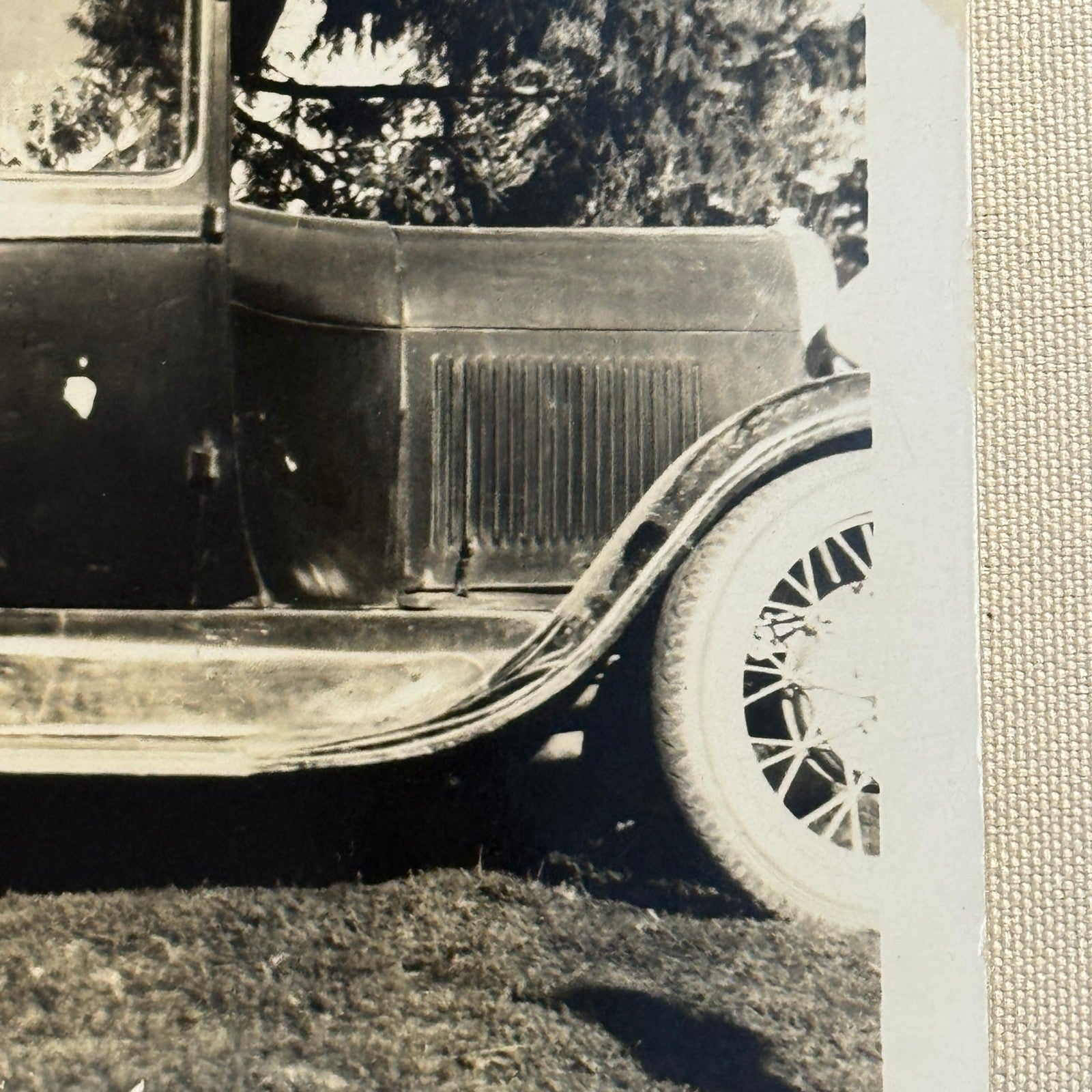Vintage Car Automobile Photo Photograph Print Snapshot Couple Man Woman