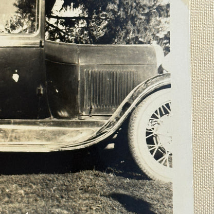 Vintage Car Automobile Photo Photograph Print Snapshot Couple Man Woman
