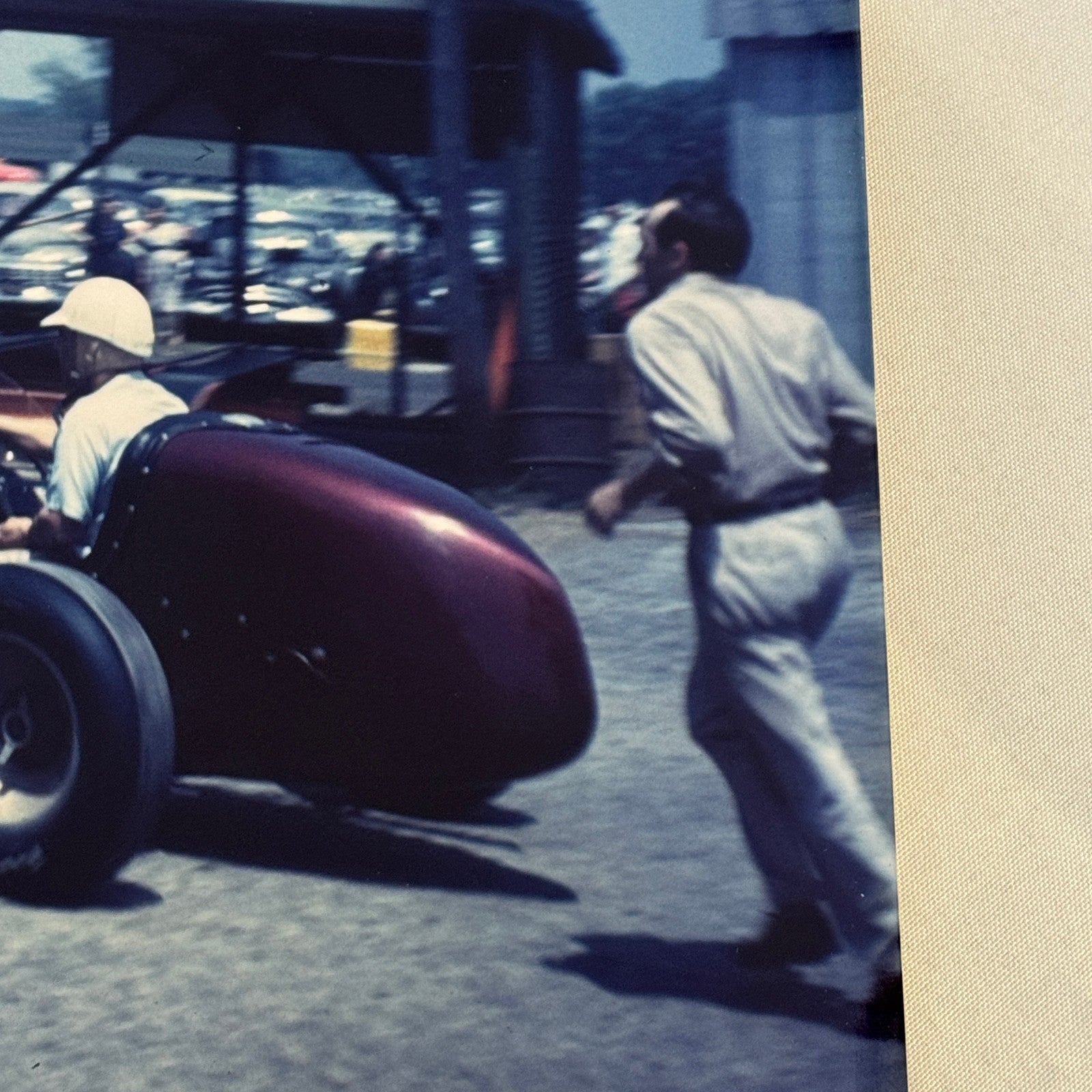Vintage Racing Photo Photograph Unidentified Car MODERN PRINT