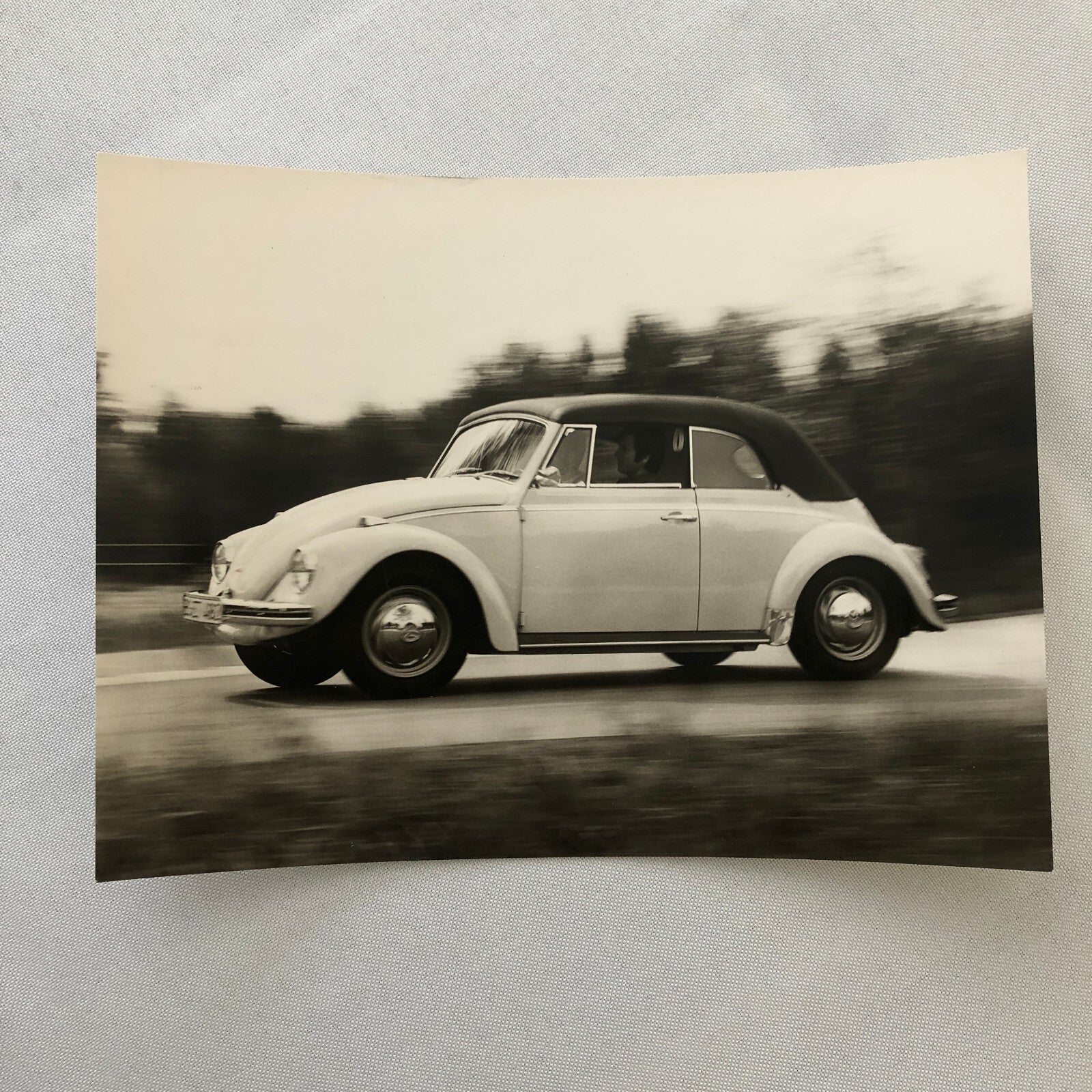 Vintage Volkswagen VW Beetle Car Photo Photograph Print