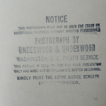 Army Brigadier General Colonel William Mitchell Underwood Press Photo 1926