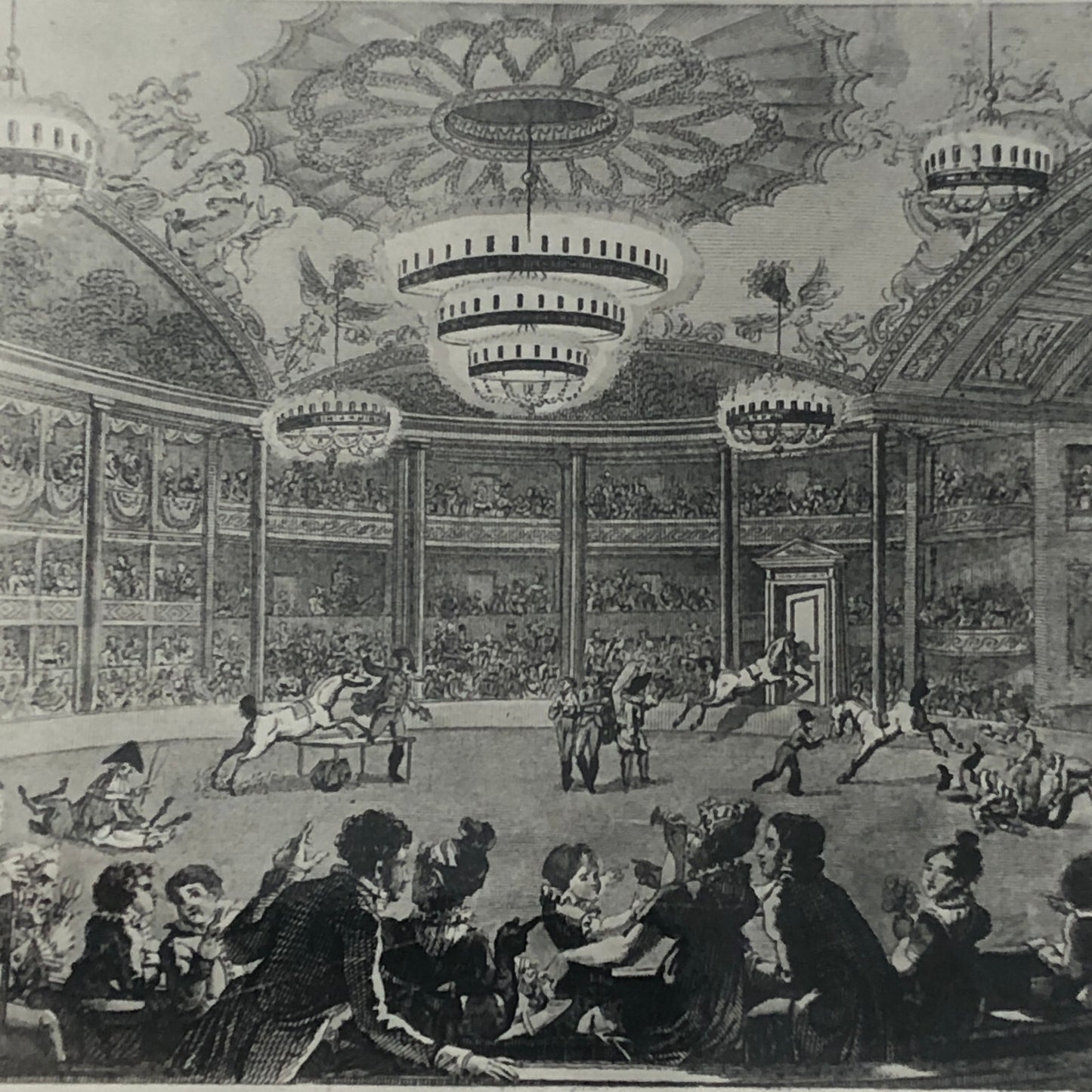 Vintage Photograph of French Circus Poster or Postcard Illustrations Photo