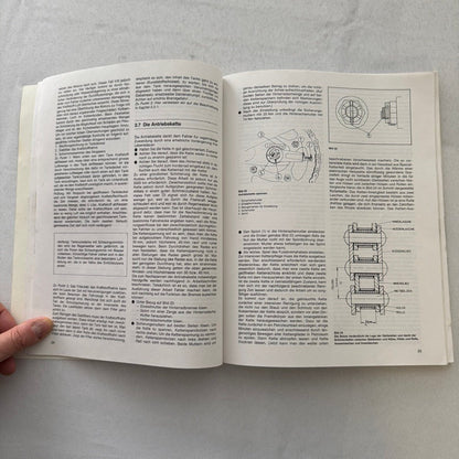 1980 Yamaha RD250LC RD350LC Motorcycle Bike Repair Manual Book GERMAN