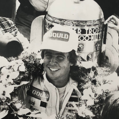 Vintage Indy Indianapolis Racing Photograph Rick Mears 1979 Keystone GERMAN Text
