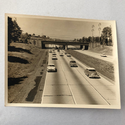 Vintage Highway Photo Photograph Cars Automobile Cadillac Oldsmobile Buick +