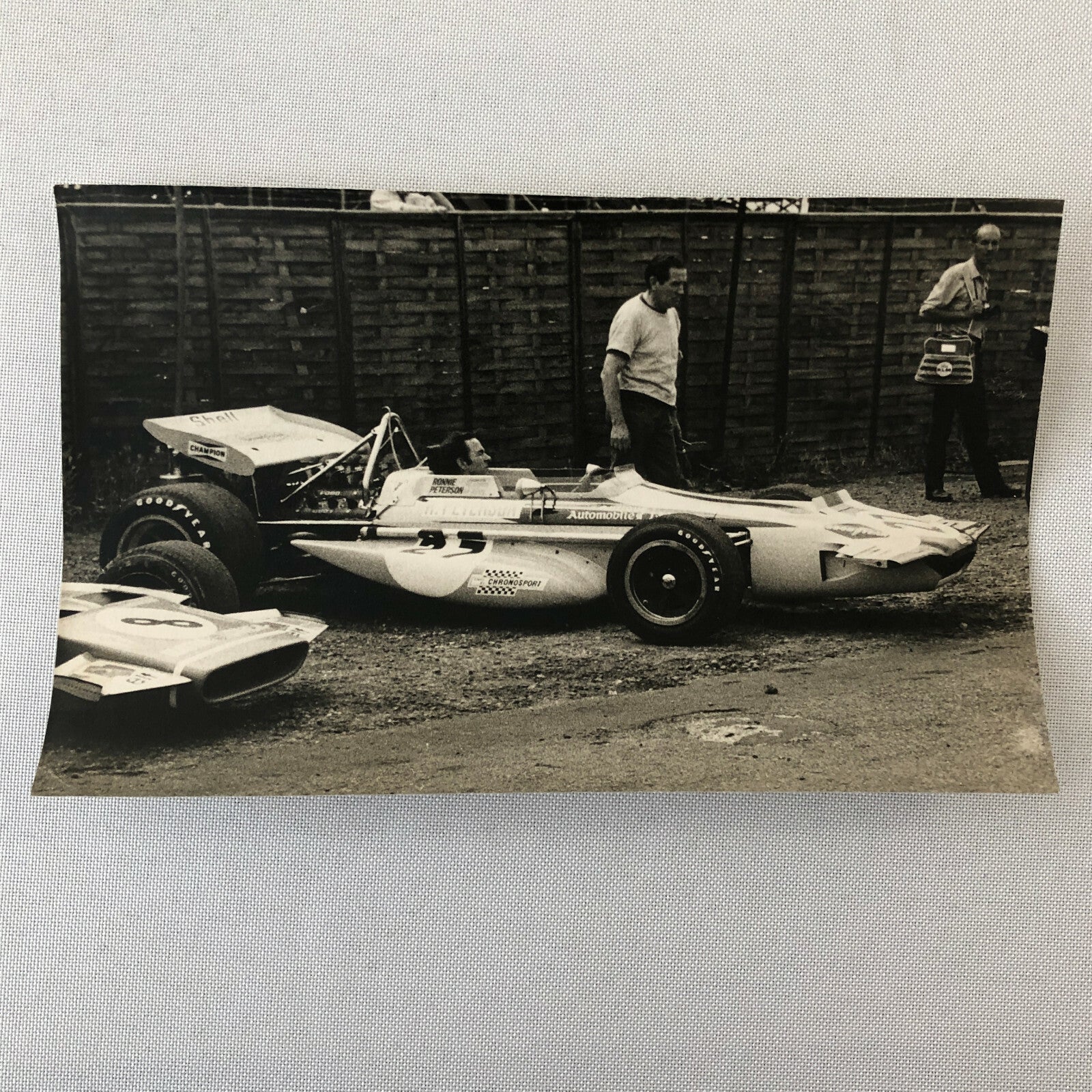 Vintage Racing Car Photo Photograph Print - Ronnie Peterson 