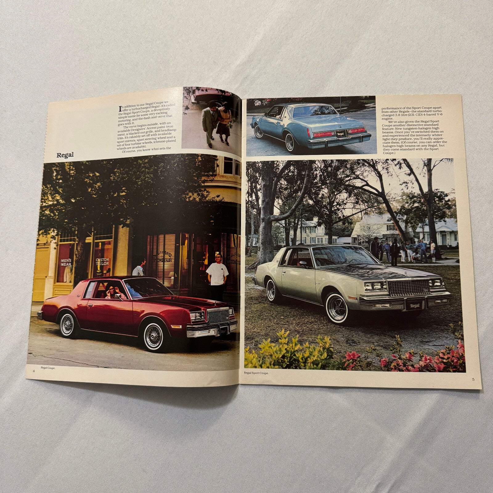 1980 Buick Regal and Century Car Sales Brochure Catalog Advertising