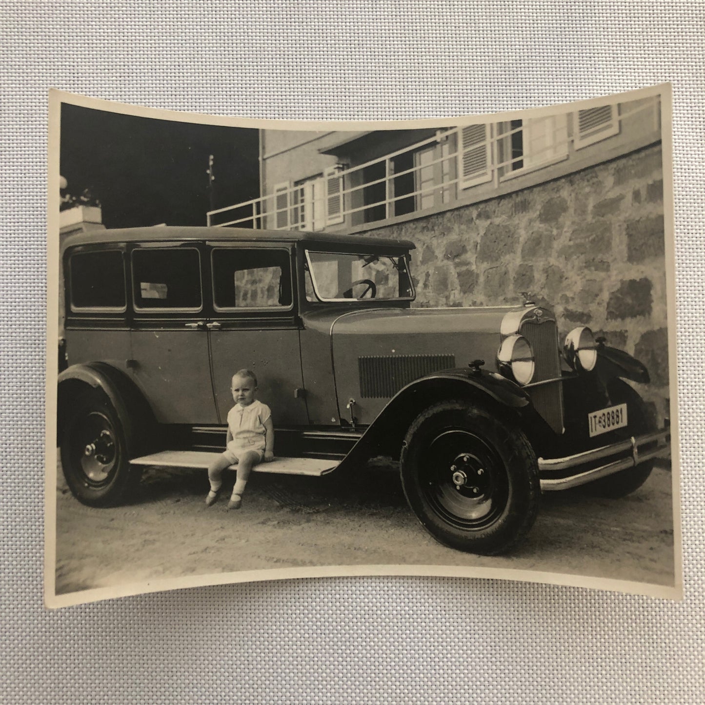 Vintage Photo Photograph Lot Baby Child with Wanderer Car 1930 AL22SM1