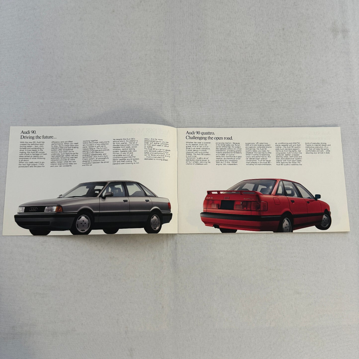 1988 Audi Car Sales Brochure Catalog 90 Quattro 5000 5000S Avant 5000CD 5000 CD