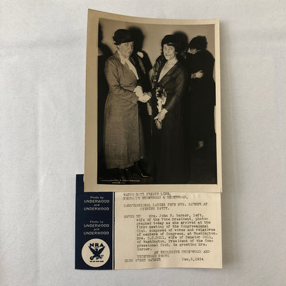 Press Photo Photograph Mariette Rheiner Garner John Garner Wife Vice President