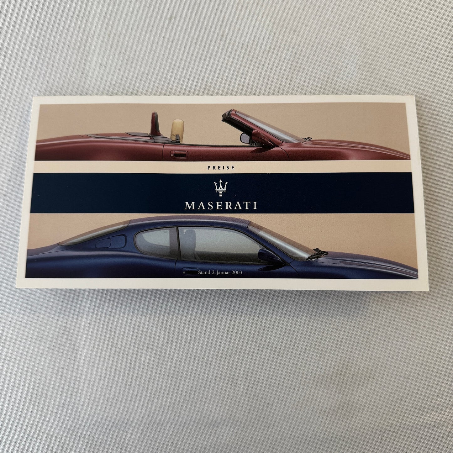 2003 Maserati Coupe & Maserati Spyder Press Kit Brochure Photo CD