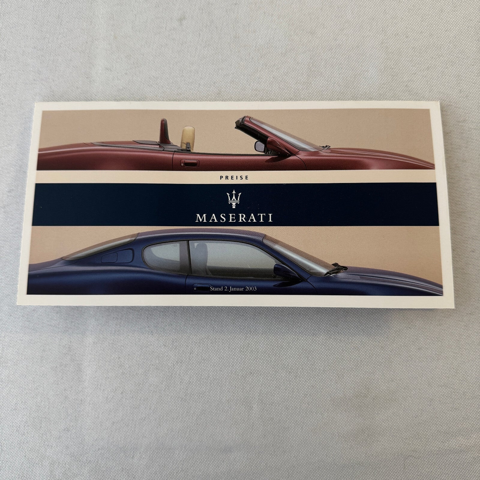 2003 Maserati Coupe & Maserati Spyder Press Kit Brochure Photo CD