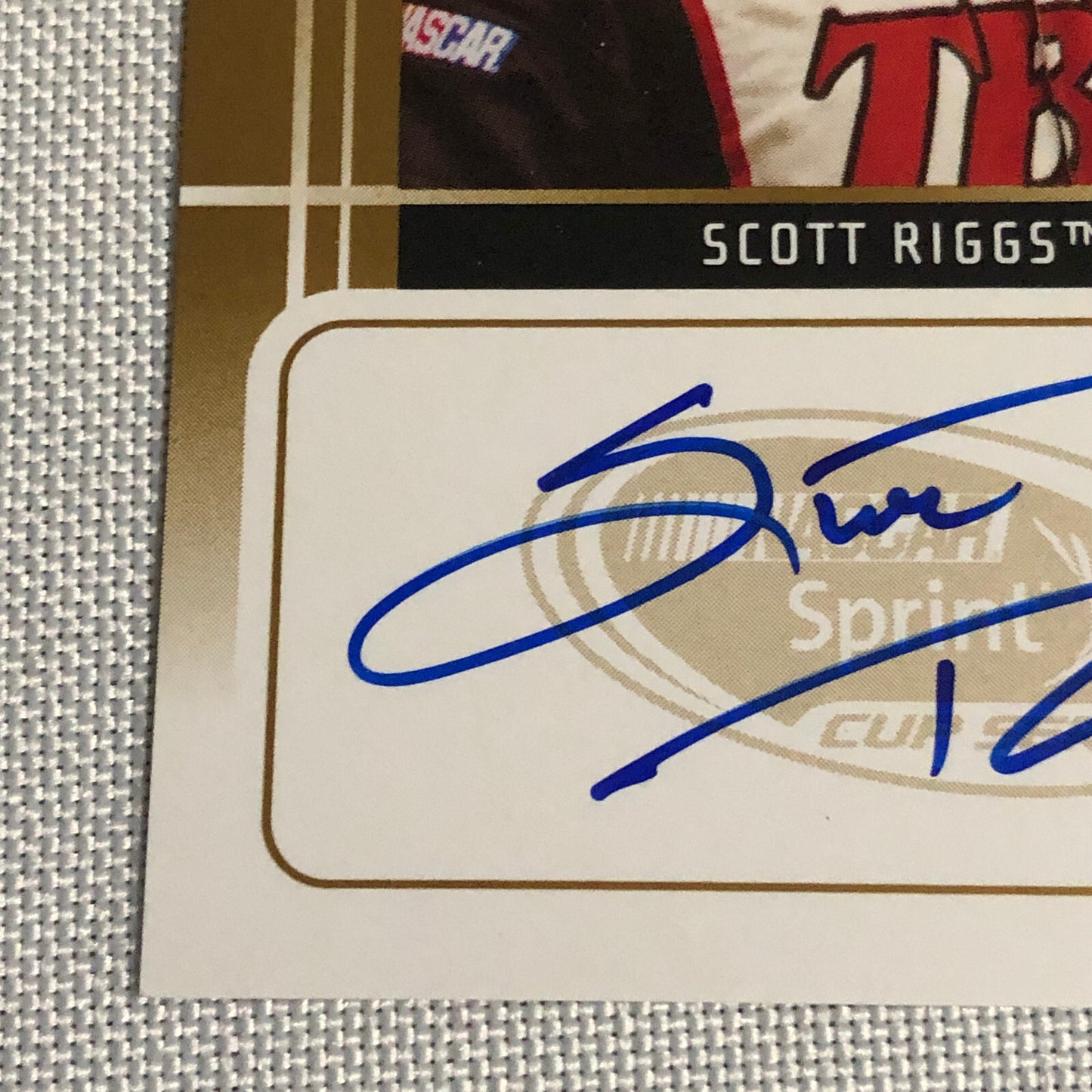 2009 Press Pass Signings Scott Riggs Auto Autograph Signed Card NASCAR