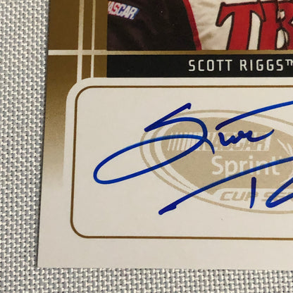 2009 Press Pass Signings Scott Riggs Auto Autograph Signed Card NASCAR