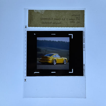 1992 Porsche 911 Turbo S 3.3 Coupe Leichtbau Film Photo Slide Transparency