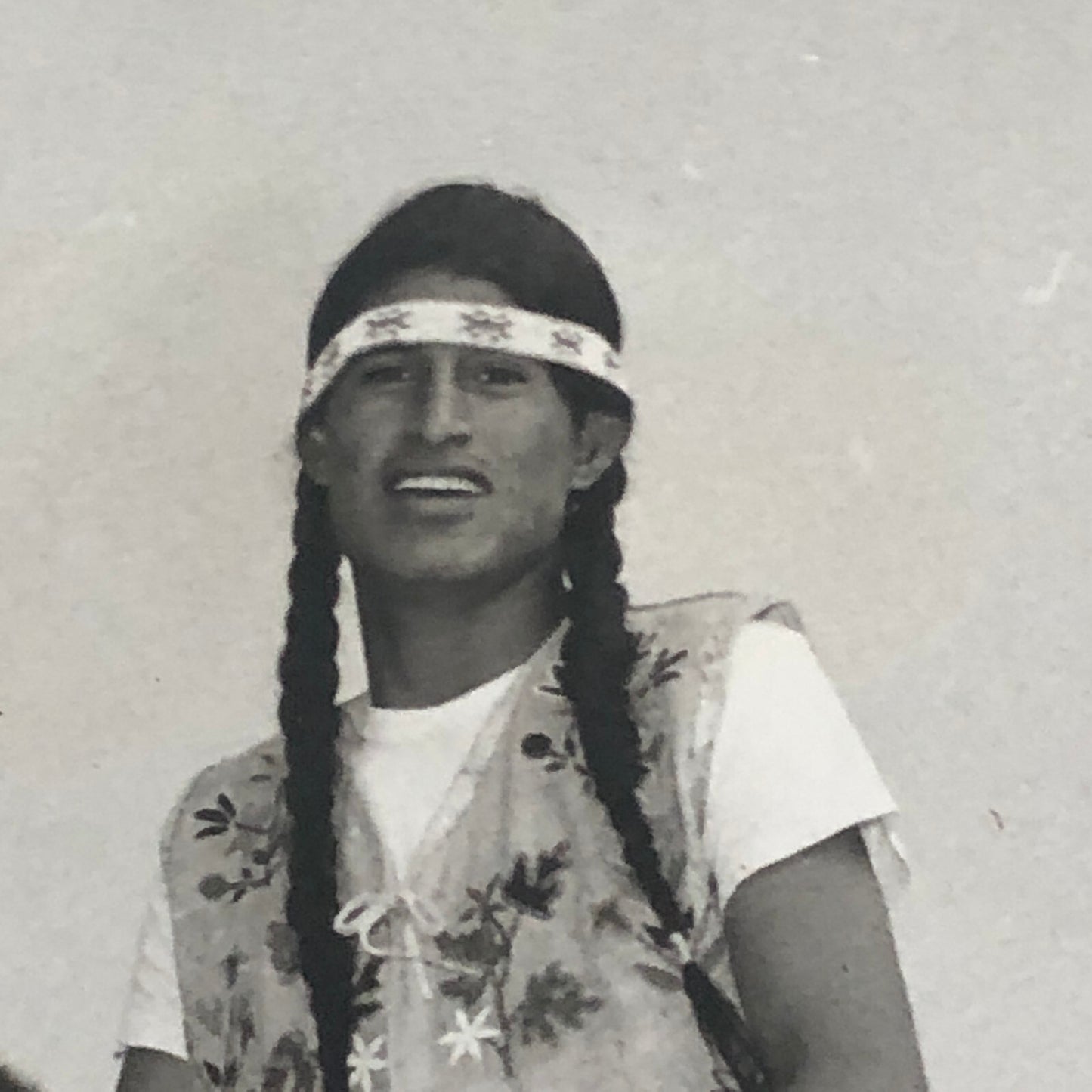 Native American Indian Aboriginal Man on Horseback Circus Photo Photograph