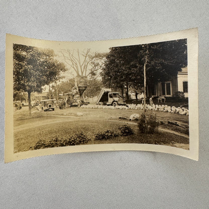 Vintage Photo Construction Truck Car Automobile Photograph Dump Truck Equipment