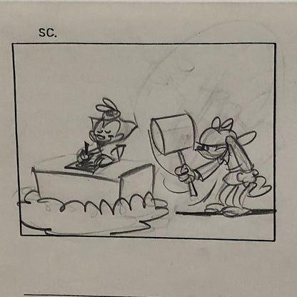 ANIMANIACS Animation Storyboard Illustration Drawing Sketch Wakko Yakko Dot