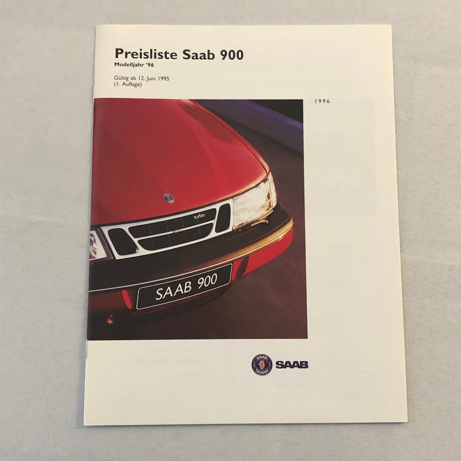 1996 Saab Car Press Kit 9000 900 Convertible Turbo GERMAN Market