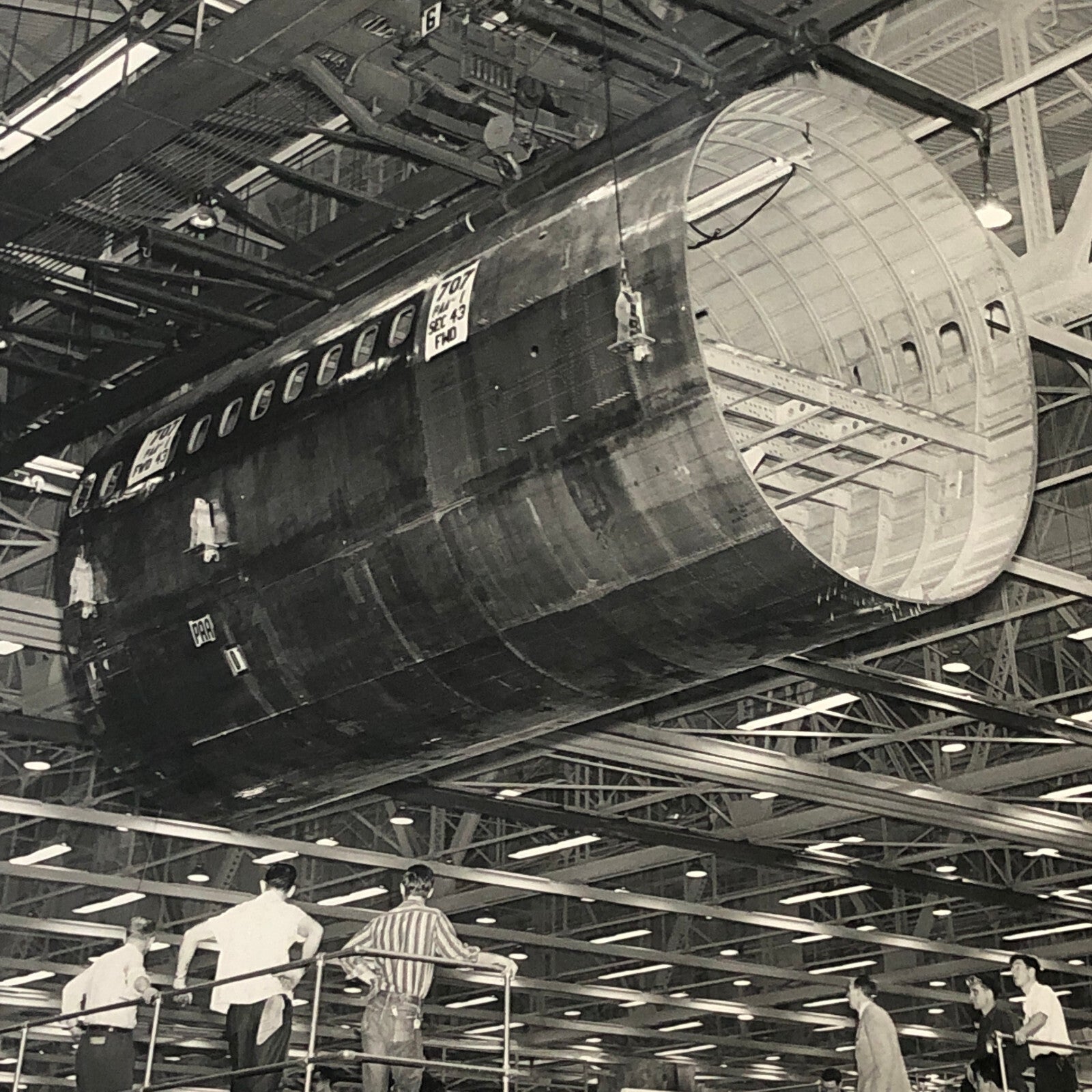 Vintage Boeing Airplane Company Factory Press Photo Model 707 - 120 Stratoliner 
