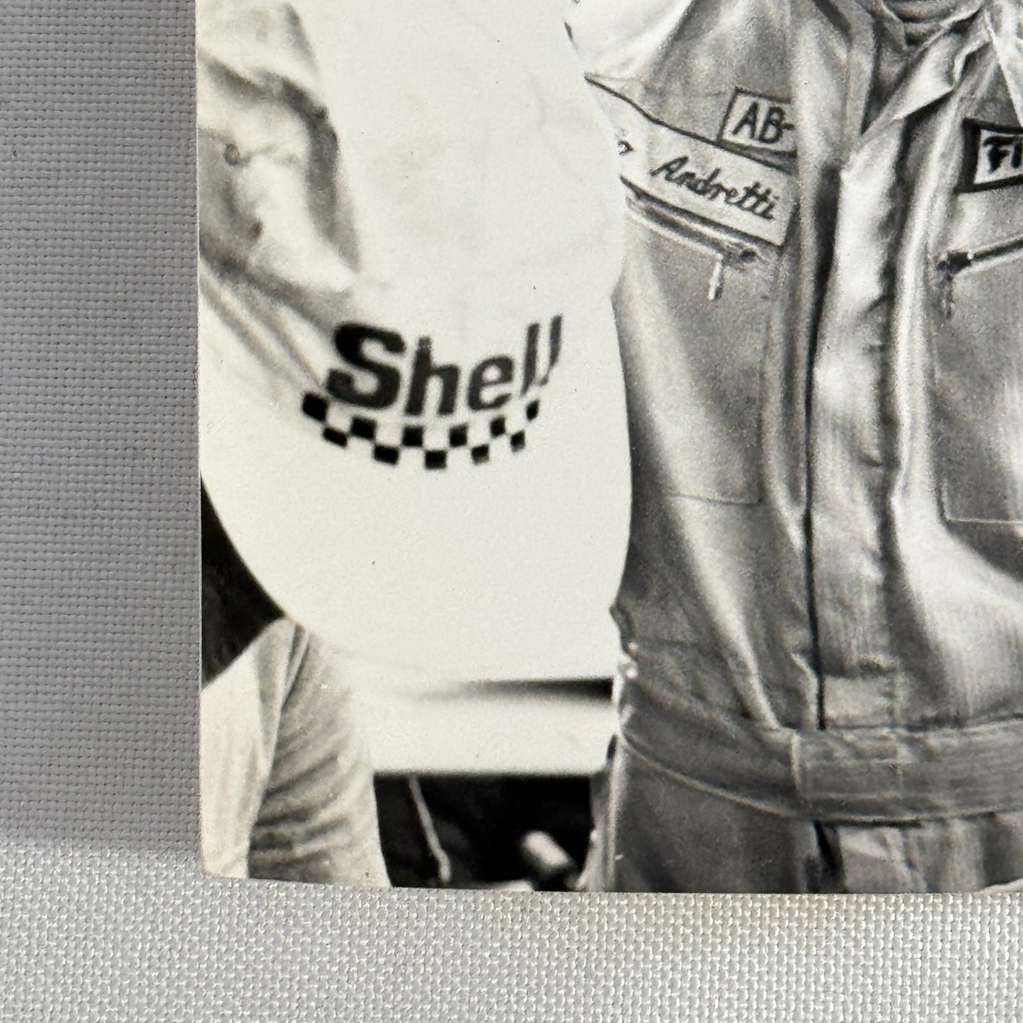 Vintage Mario Andretti Racing Driver Photo Photograph Print Motorsport