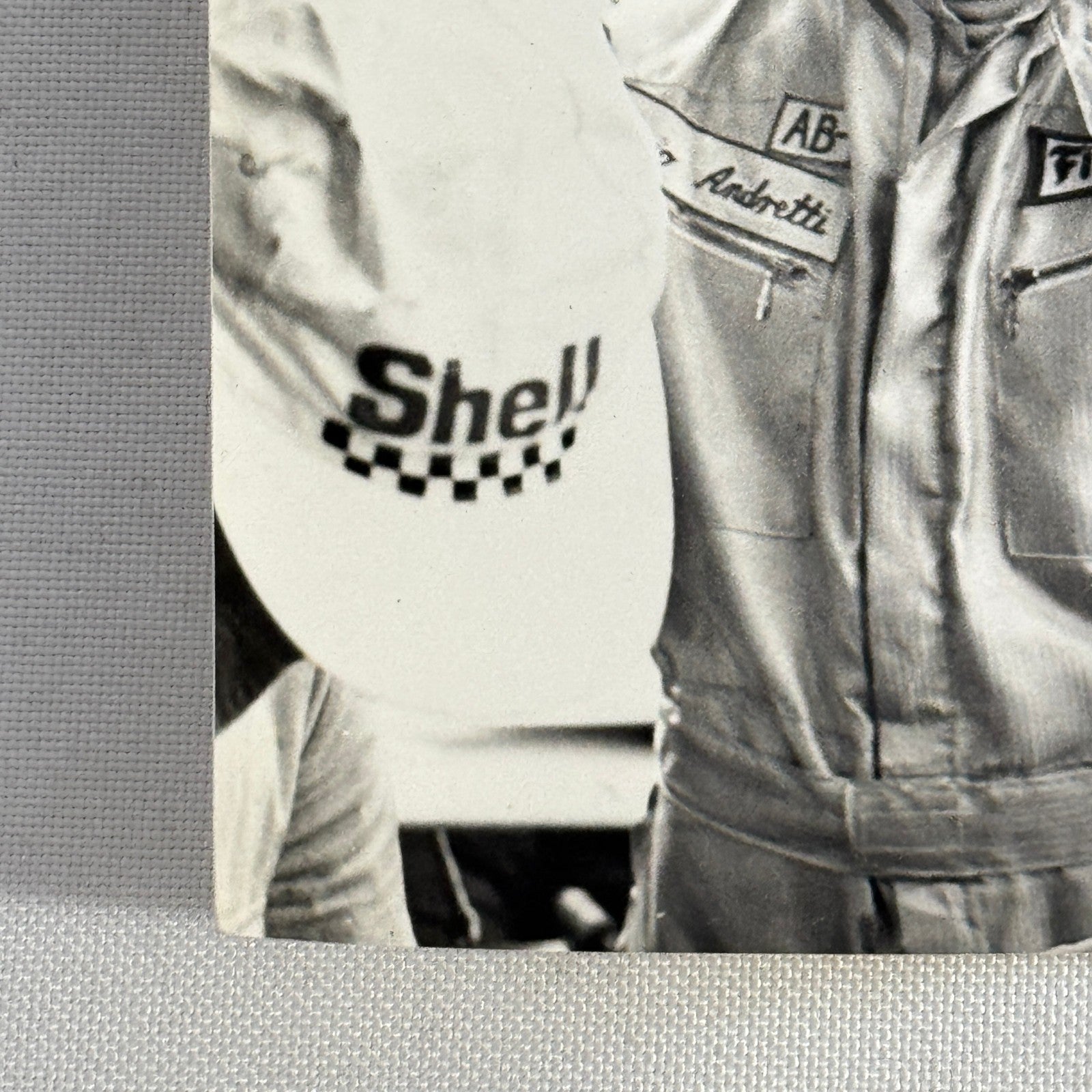 Vintage Mario Andretti Racing Driver Photo Photograph Print Motorsport
