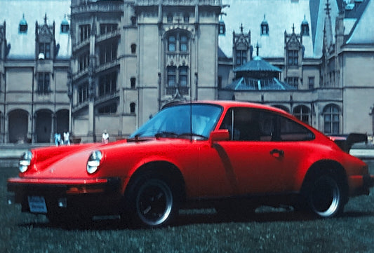 Porsche 911 Car 35mm Photo Slide Vintage 1981