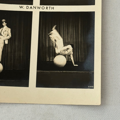Vintage Circus Acrobat Balancing Act Photo Photograph W Danforth
