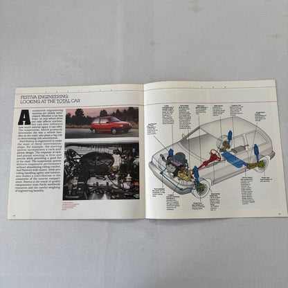 1988 Ford Festiva Car Sales Brochure Catalog Advertising