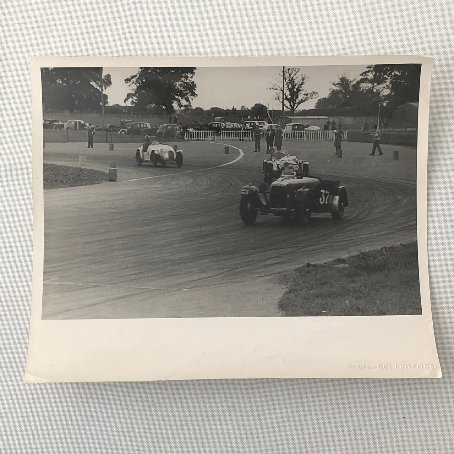 Vintage Car Automobile Racing Photo Photograph Print - Guy Griffiths Tag REA22E4