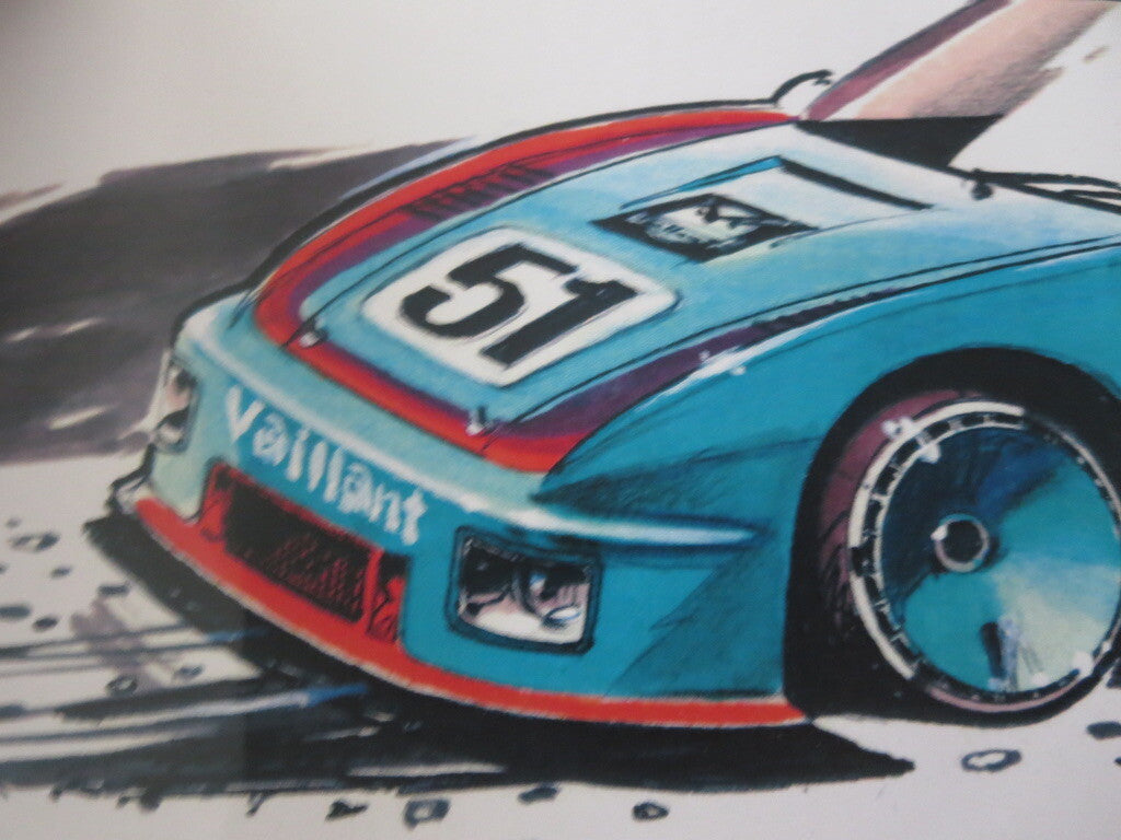 Porsche 935 Kremer Racing Design Sketch PRINT - Nottrodt Designer Vintage Art