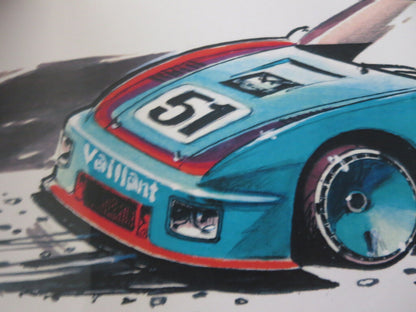 Porsche 935 Kremer Racing Design Sketch PRINT - Nottrodt Designer Vintage Art