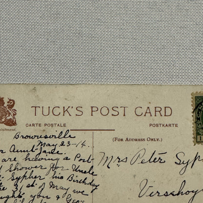 Tucks Postcard High Jump Skiing Antique Vintage Gilette
