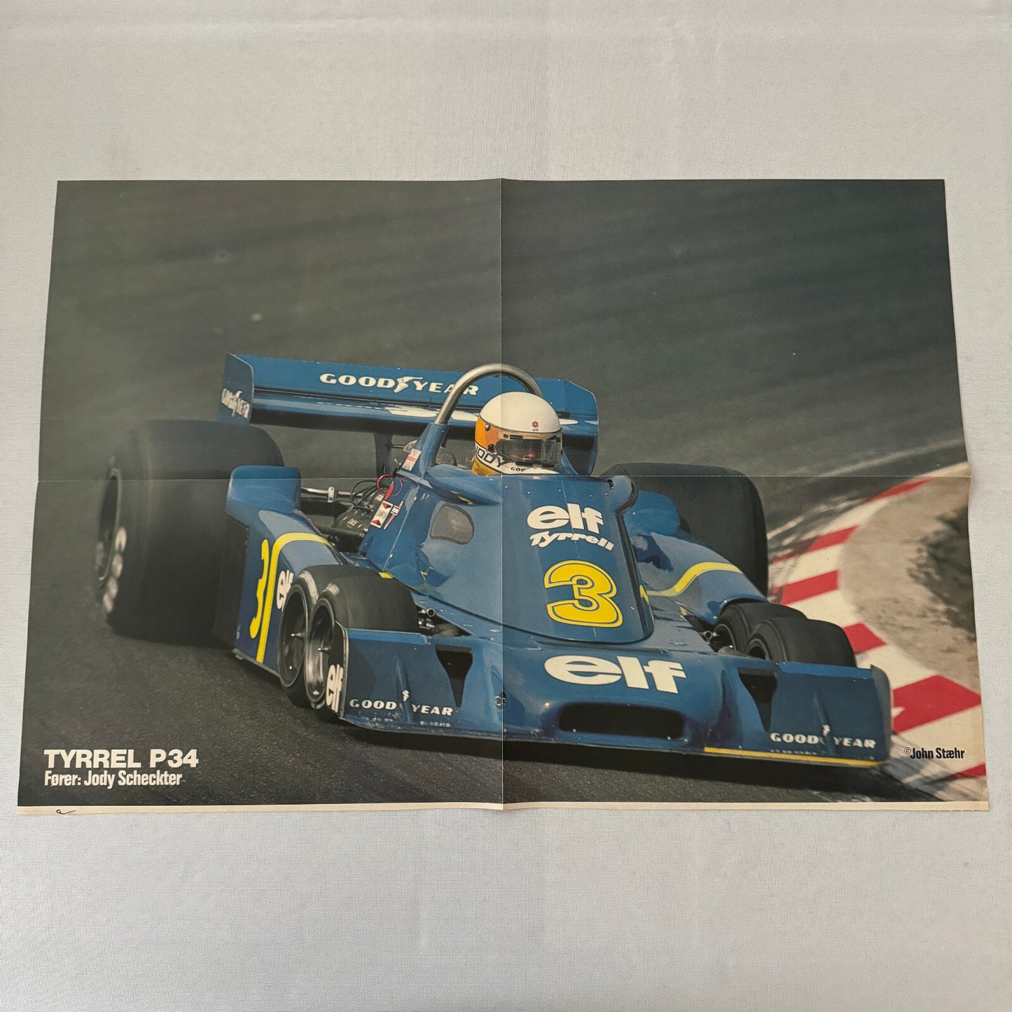 Tyrrel P34 Renault ELF Racing Car Jody Scheckter Poster