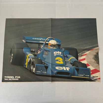 Tyrrel P34 Renault ELF Racing Car Jody Scheckter Poster