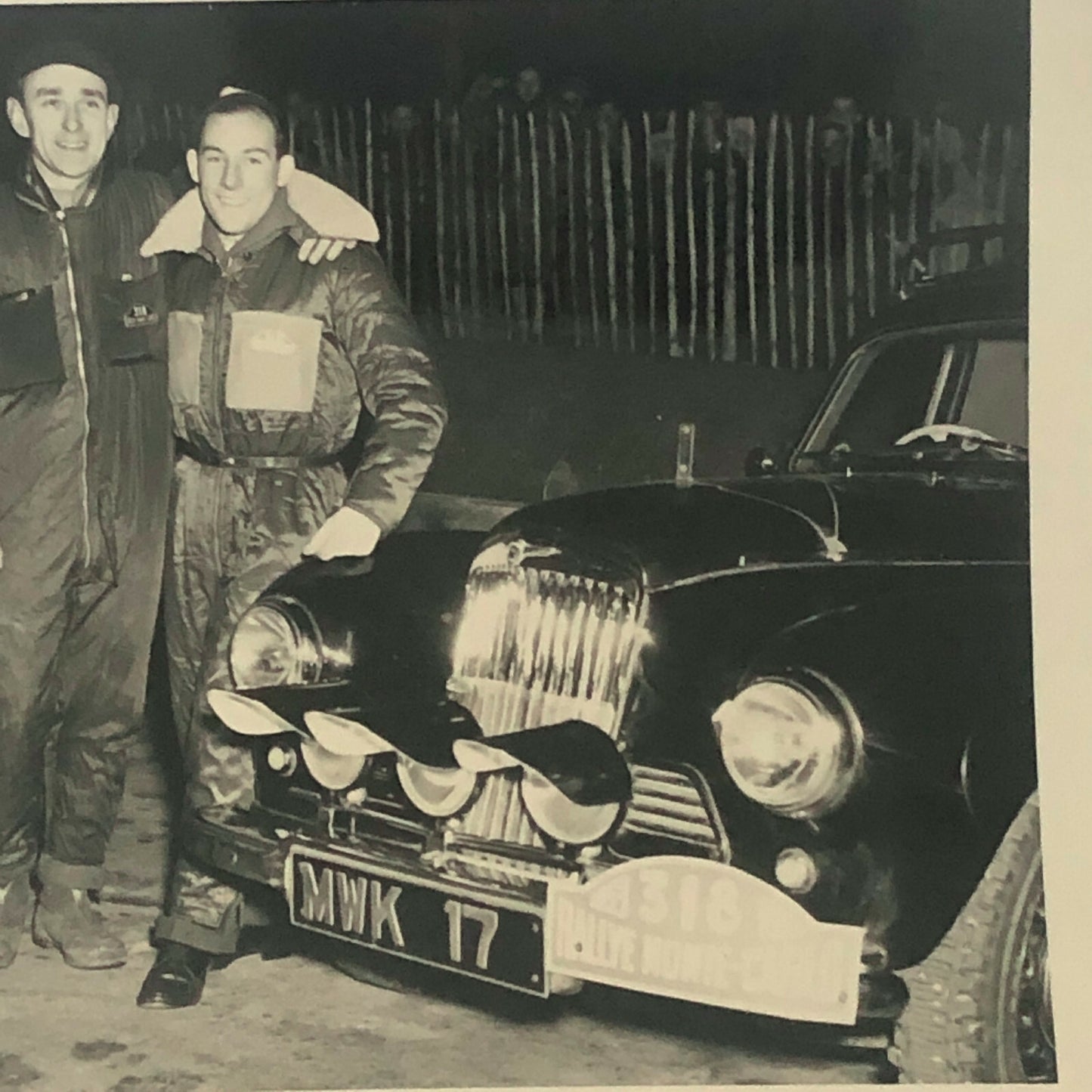 Vintage Monte Carlo Rally Photo Photograph Stirling Moss Sunbeam Talbot 90 1953