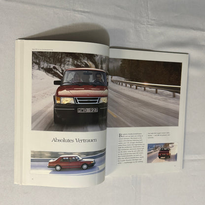 Vintage Saab 900 Car Sales Brochure Catalog 900 Cabriolet 900 Turbo 16S GERMAN
