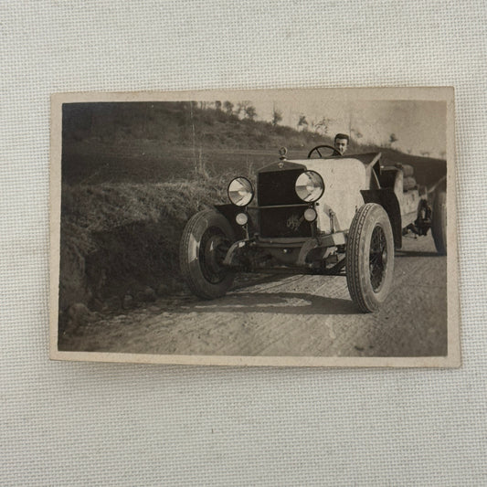 Vintage Photo Photograph Print Alfa Romeo Antique Car Autombile