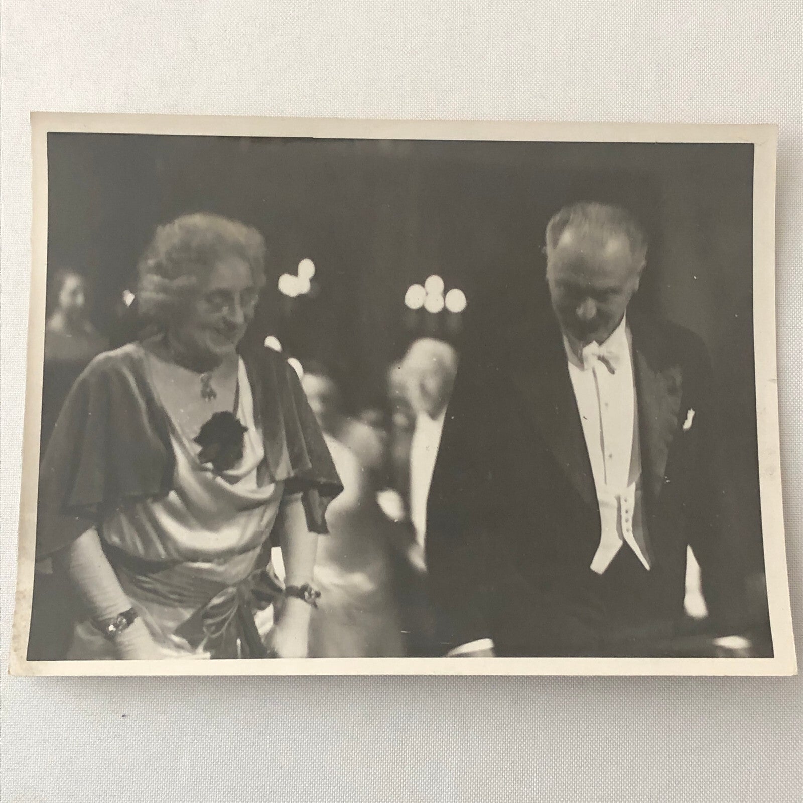 Press Photo Photograph French President Albet Lebrun at Opera Ball 1934