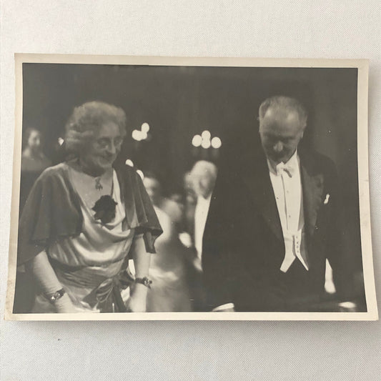 Press Photo Photograph French President Albet Lebrun at Opera Ball 1934