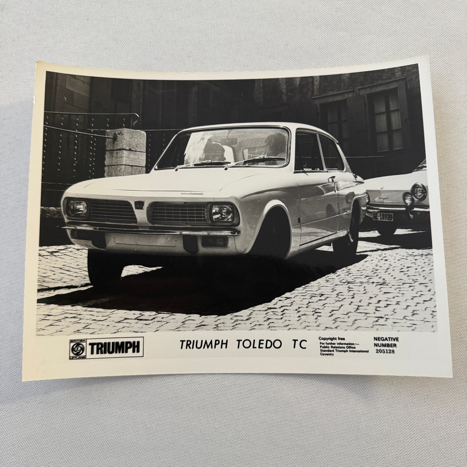 Triumph Toledo TC Car Factory Press Photo Photograph Print 1971