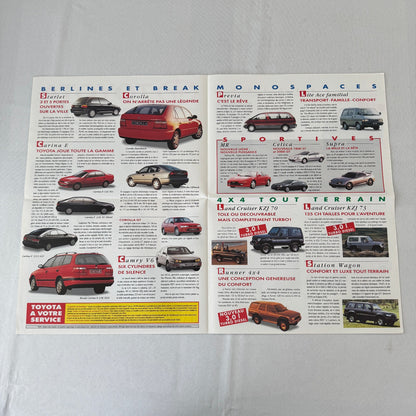 Toyota European Sales Brochure Celica Previa MR Supra 4Runner Land Cruiser 1994